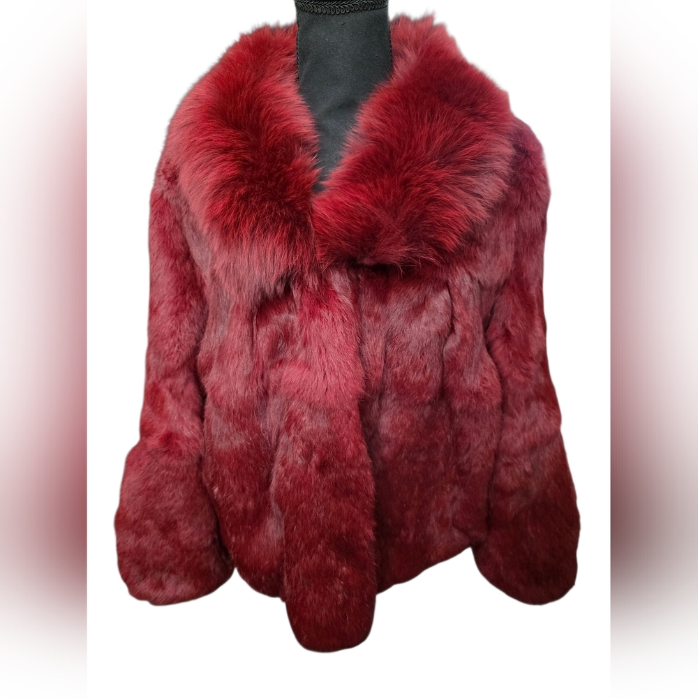 Elegant Red Teddy Jacket